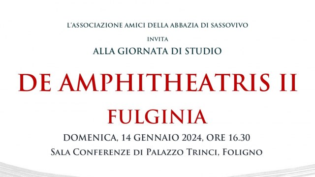 DE AMPHITHEATRIS II - Fulginia